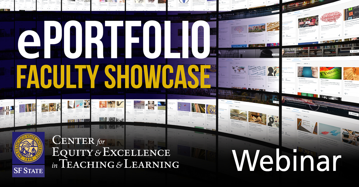 ePortfolio webinar collage of images
