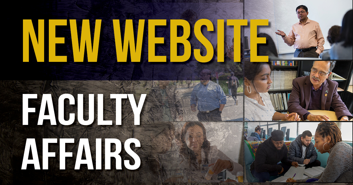 New Faculty Affairs website ad