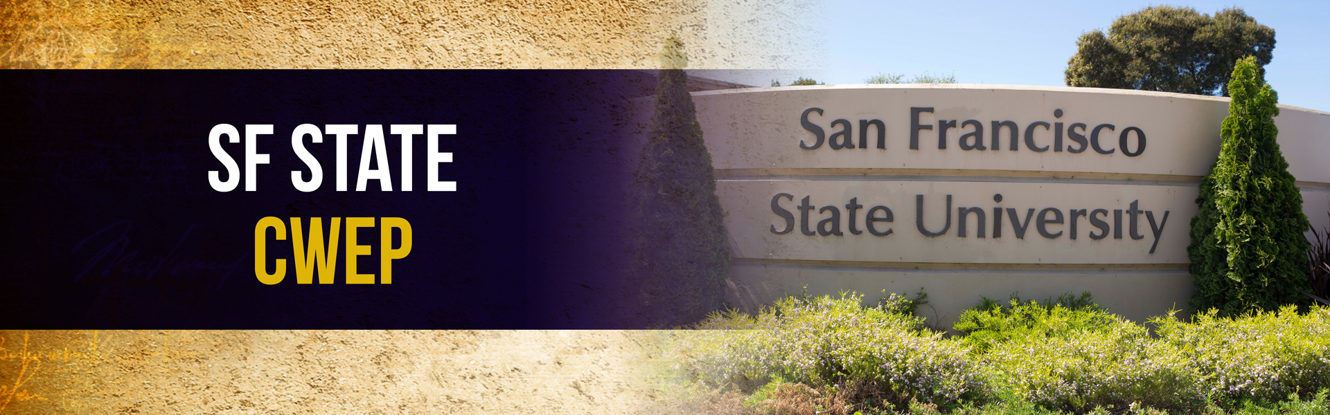 San Francisco State University Sign